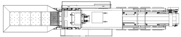 Châssis Portable pour Carrière technical drawing